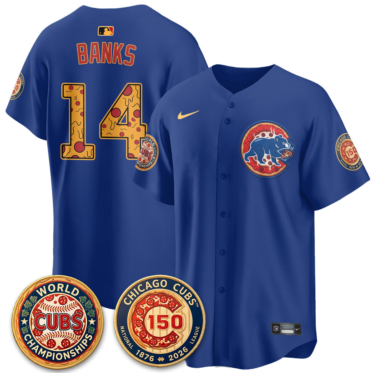 CHC Deep Dish Pizza Vapor Limited Jersey - Stitched