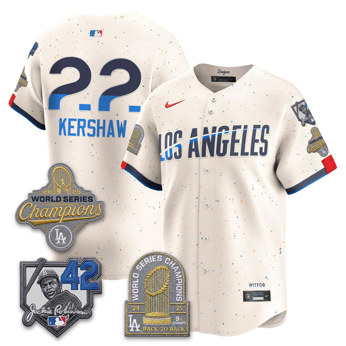 LAD 2026 Jackie Robinson New Era Vapor Limited Jersey - All Stitched