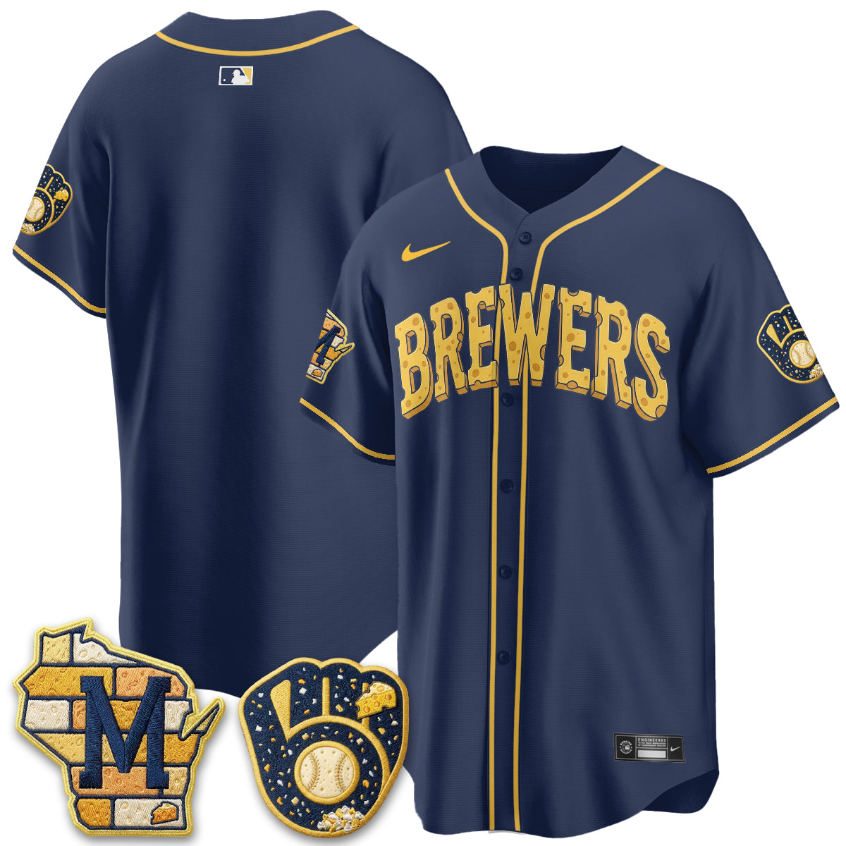 MIL Cheesehead Edition Vapor Limited Jersey - Stitched