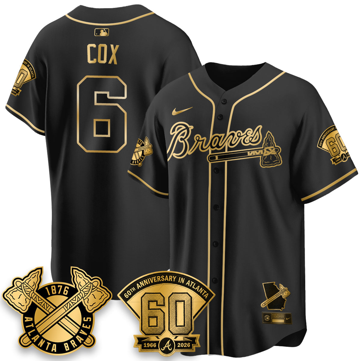 ATL 60th Anniversary Silver Edition Vapor Limited Jersey - Stitched