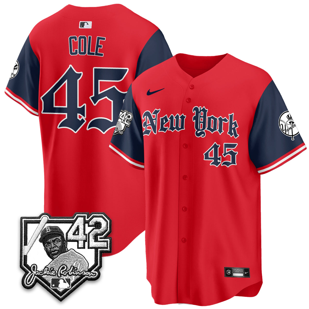 NYY 2026 Jackie Robinson Day Gothic Vapor Limited Jersey - All Stitched