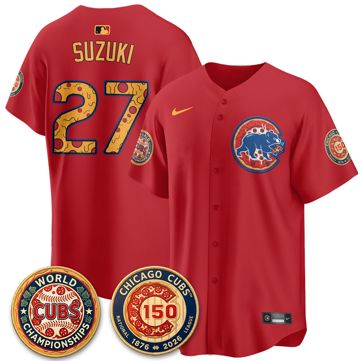 CHC Deep Dish Pizza Vapor Limited Jersey - Stitched