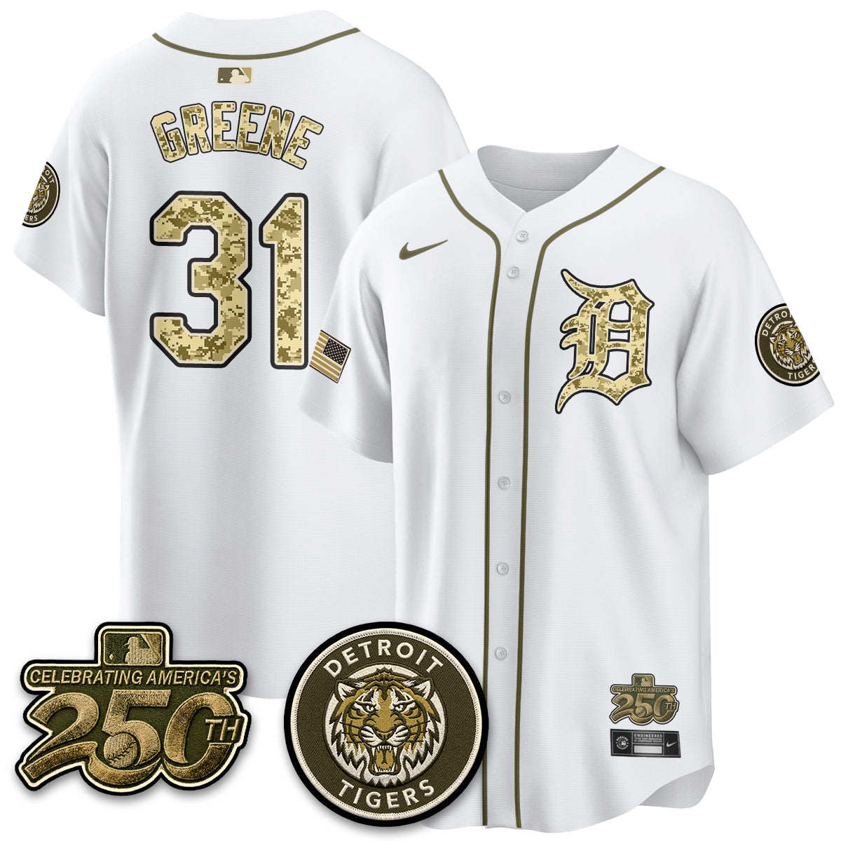 DET 2026 Armed Forces Day Jersey - Stitched