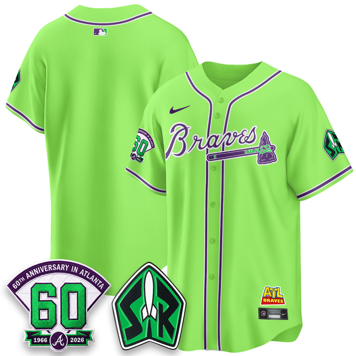 ATL 60th Anniversary Space Ranger Edition Vapor Limited Jersey - All Stitched