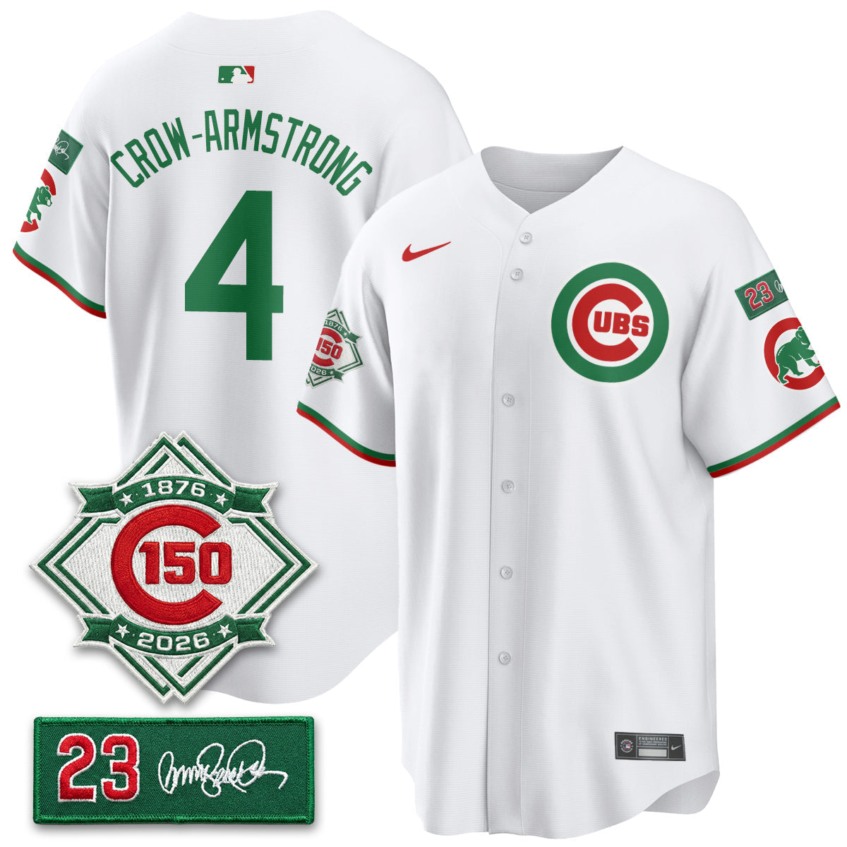 CHC Limited Mexico Jersey - 150th Anniversary + Ryne Sandberg Tribute Patch All Stitched