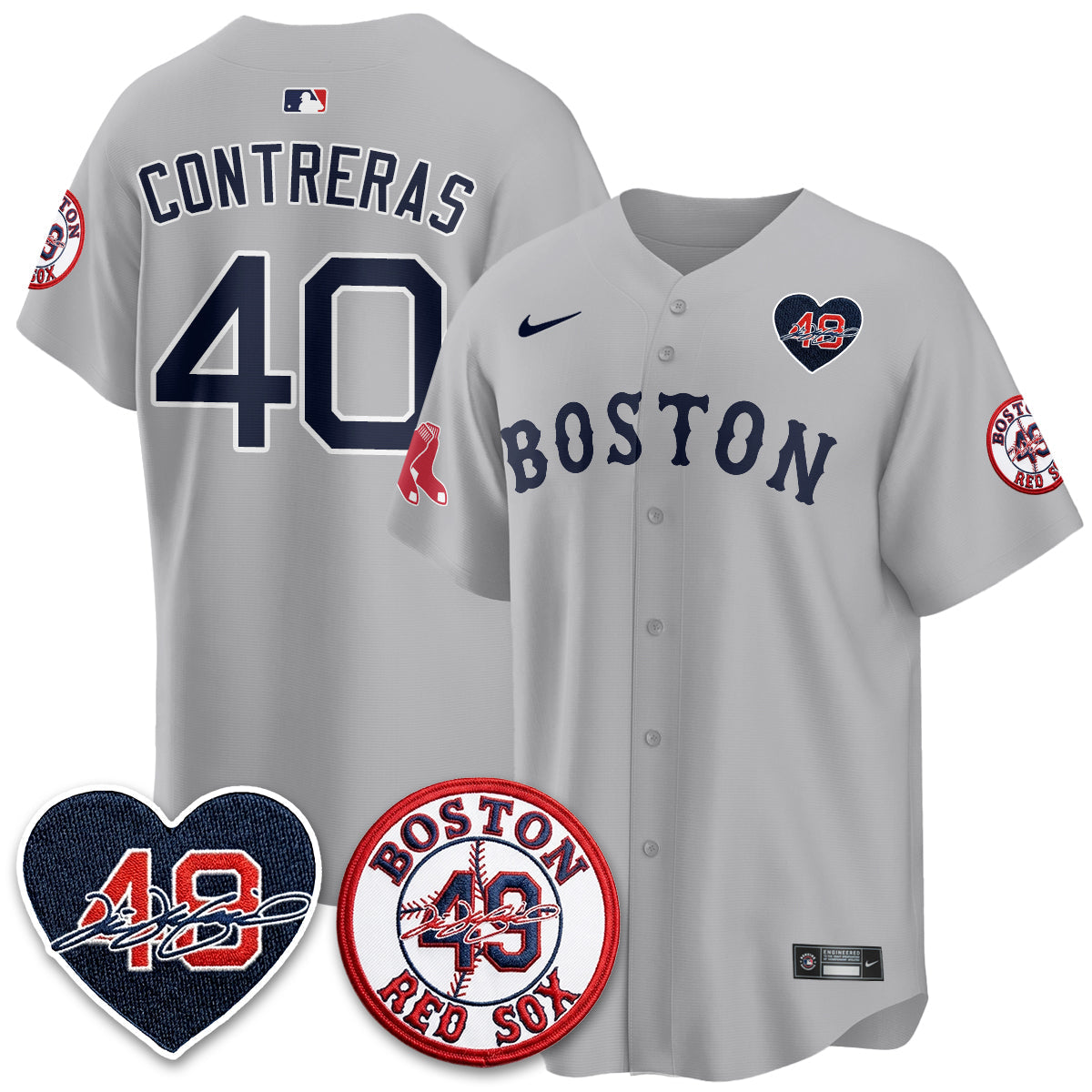 BOS Tim Wakefield Memorial Patch Vaper Premier Limited Jersey - Stitched