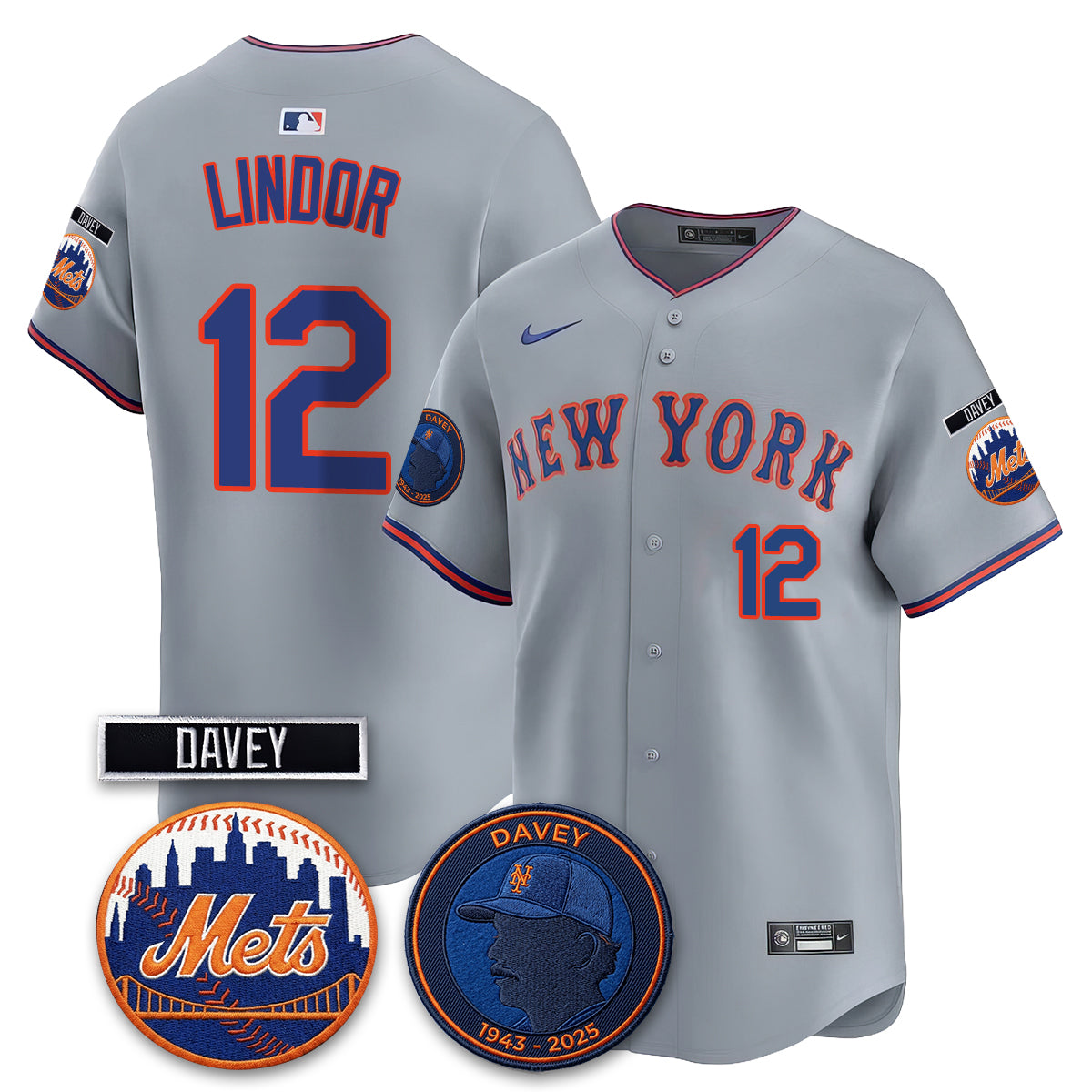 NYM 2026 Davey Johnson In Memoriam Vapor Limited Jersey - All Stitched