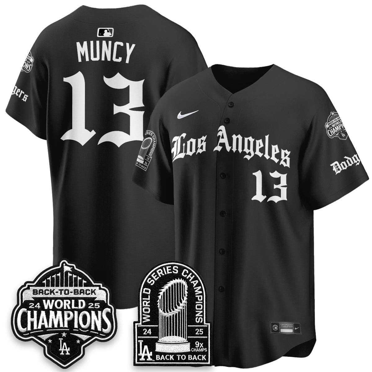 LAD WS Champions Back 2 Back Patch Vapor Premier Limited Gothic Edition Jersey - All Stitched