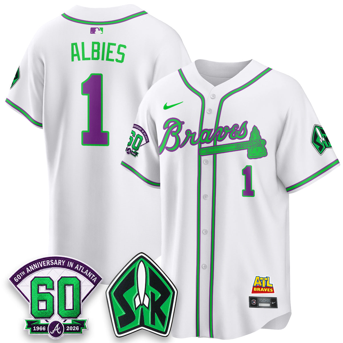 ATL 60th Anniversary Space Ranger Edition Vapor Limited Jersey - Stitched