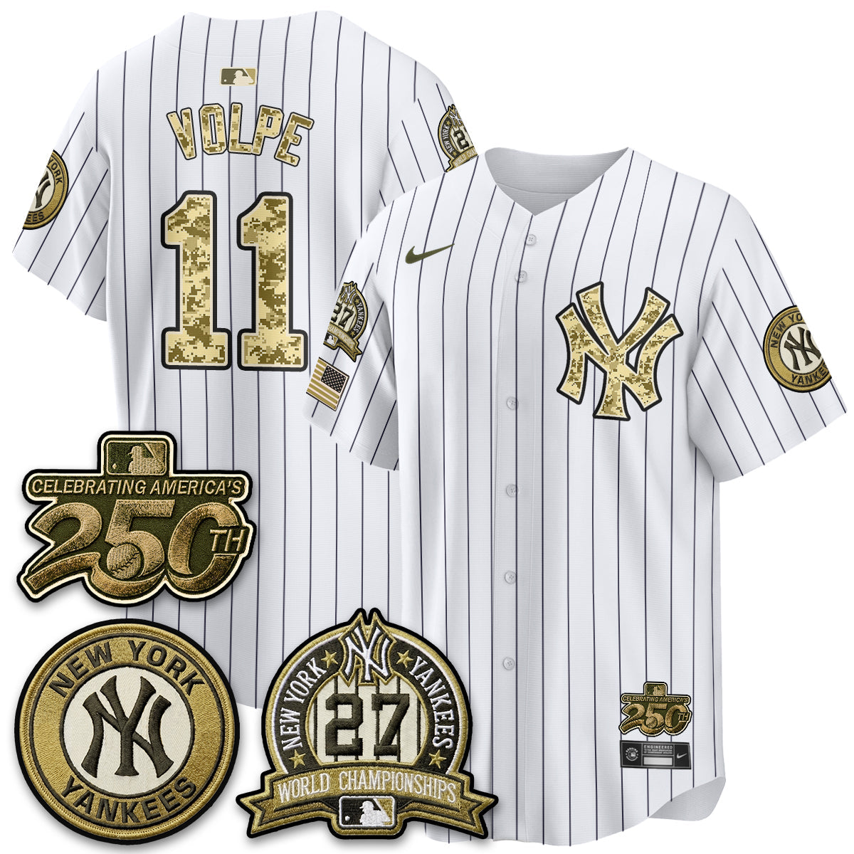 NYY Salute to Service 2026 Vapor Limited Jersey - Stitched