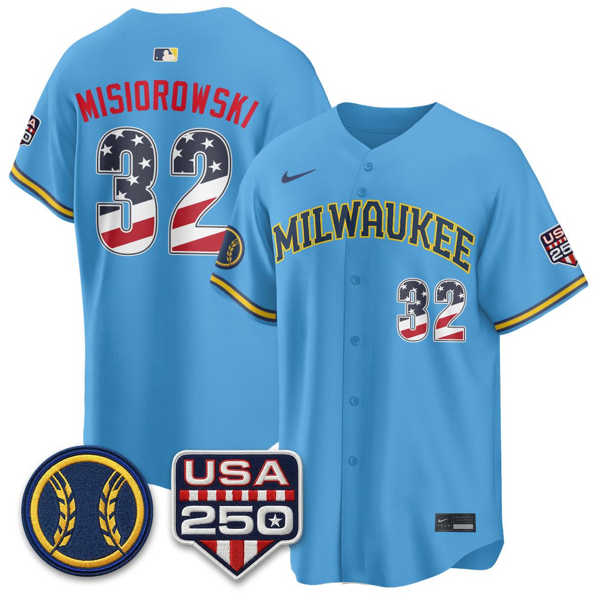 MIL Fourth of July Vapor Limited Jersey - Stitched