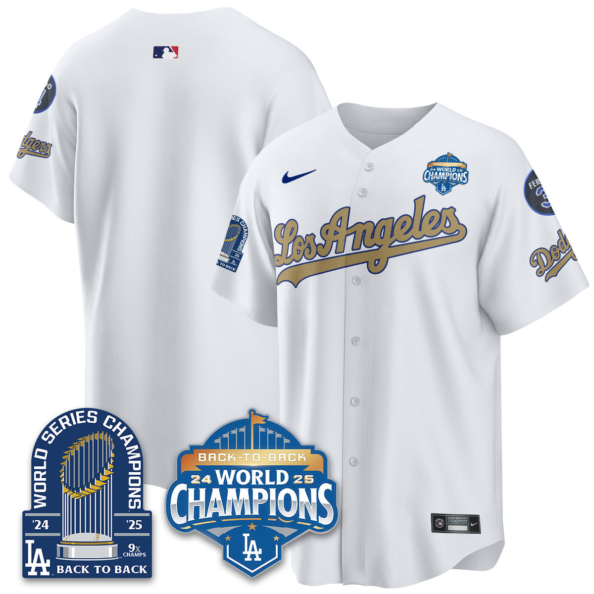LAD Alternate  Vapor Limited Jersey - 9x Champs - Stitched