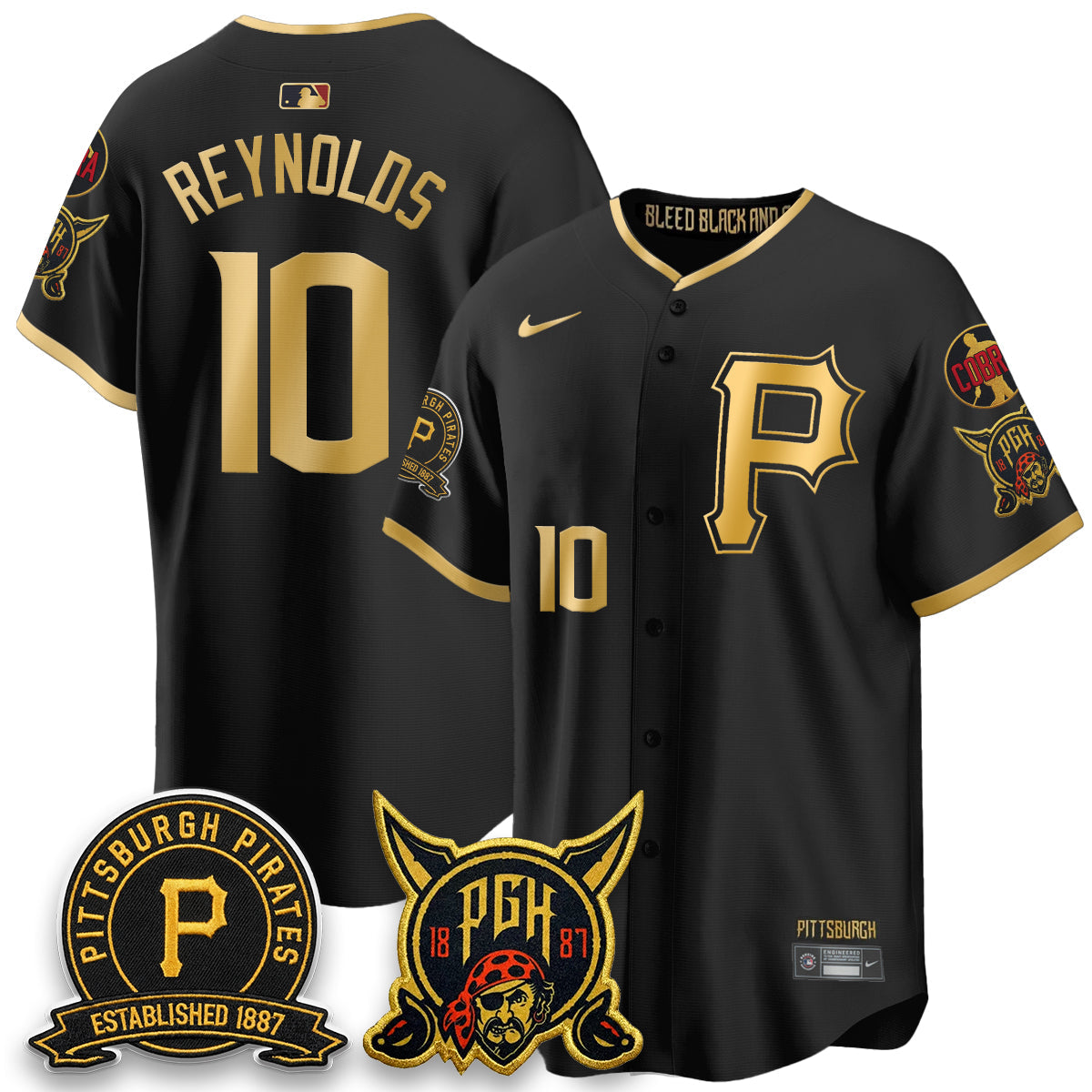 PIT Vapor Limited Jersey - Cobra & Est 1887 Patch - All Stitched