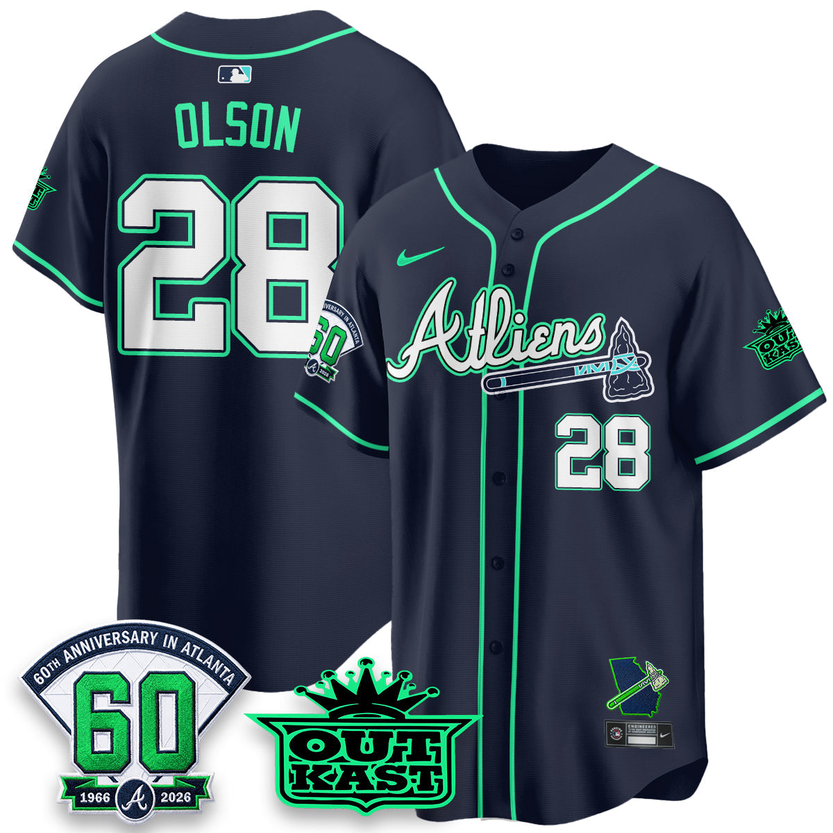 ATL x Atliens Cool Base Galaxy Version Jersey - Stitched
