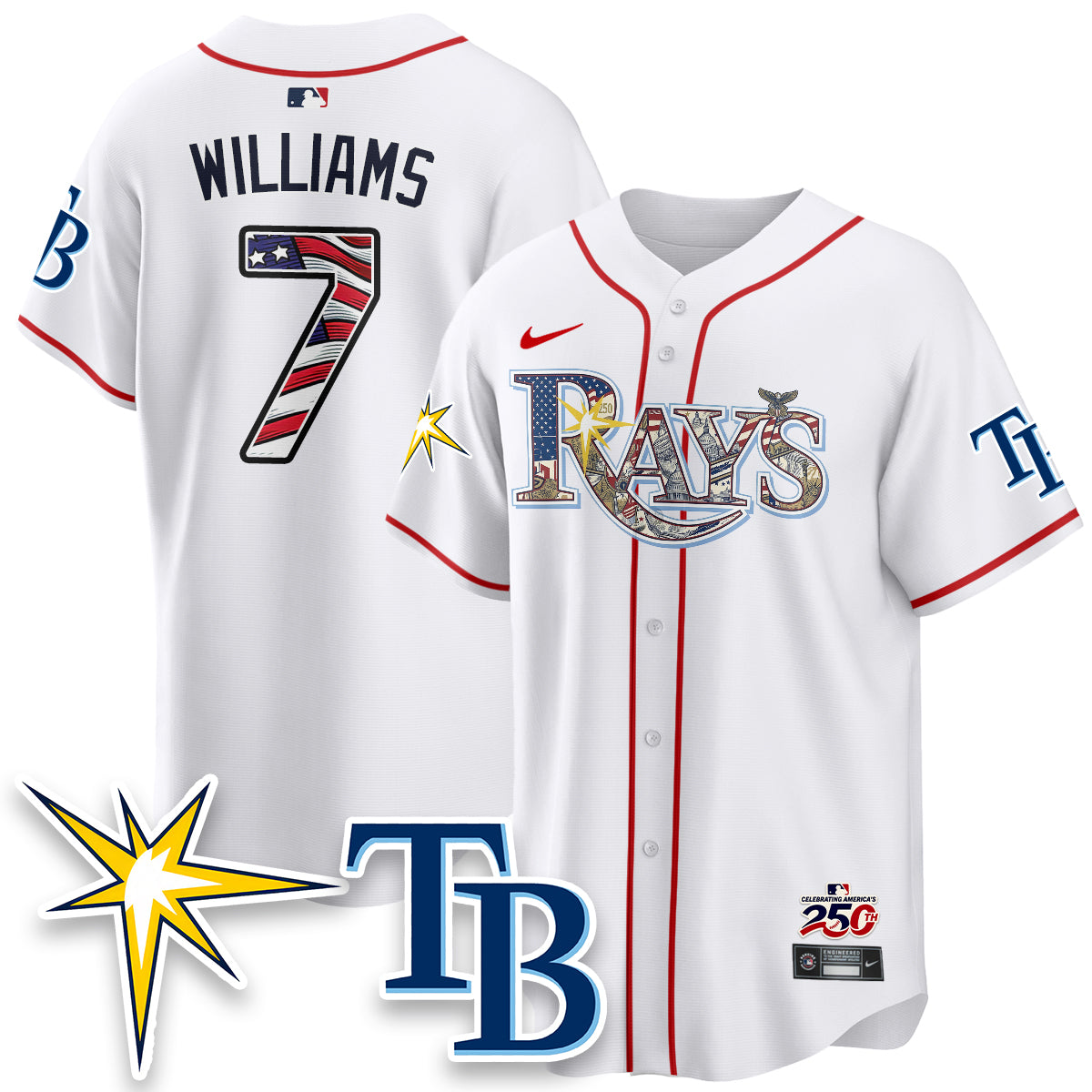 TB 2026 Independence Day USA Vapor Limited Jersey - Stitched
