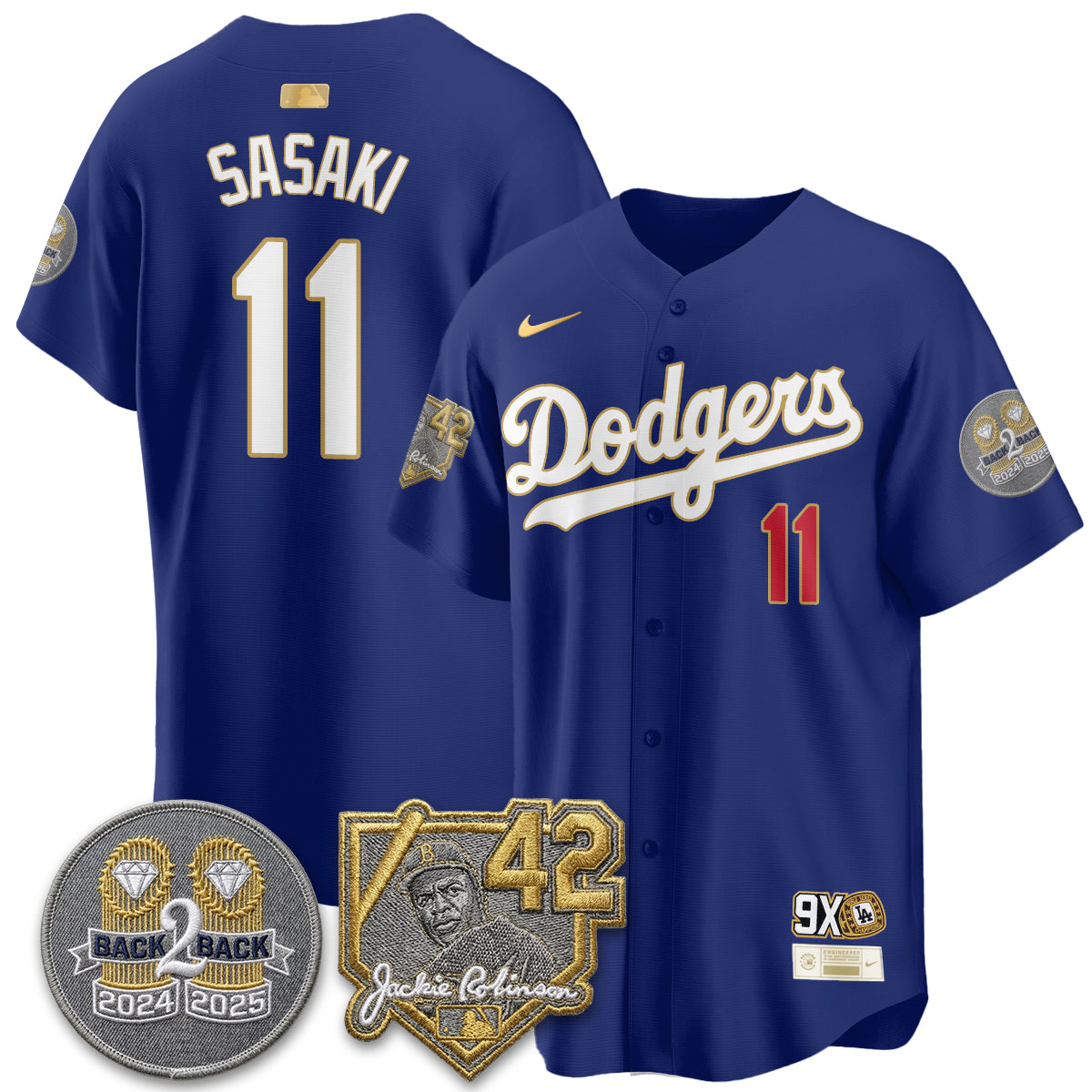 LAD -  2026 Jackie Robinson Day Vapor Limited Jersey - All Stitched