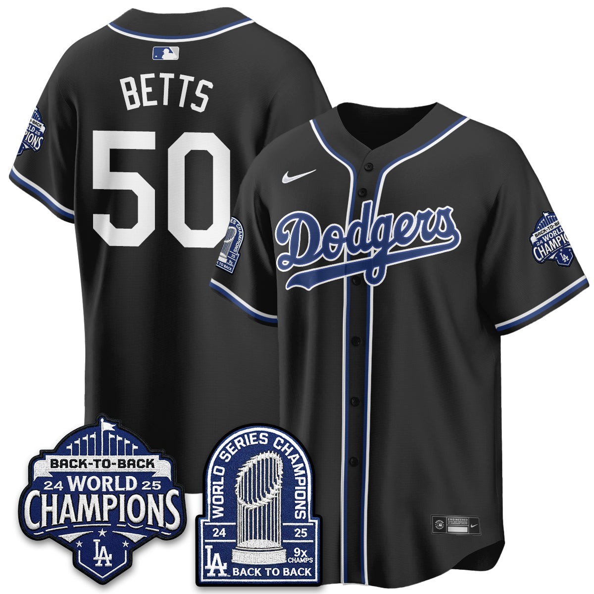LAD 2026 Black Out Style Vapor Limited Jersey - B2B Champs - All Stitched