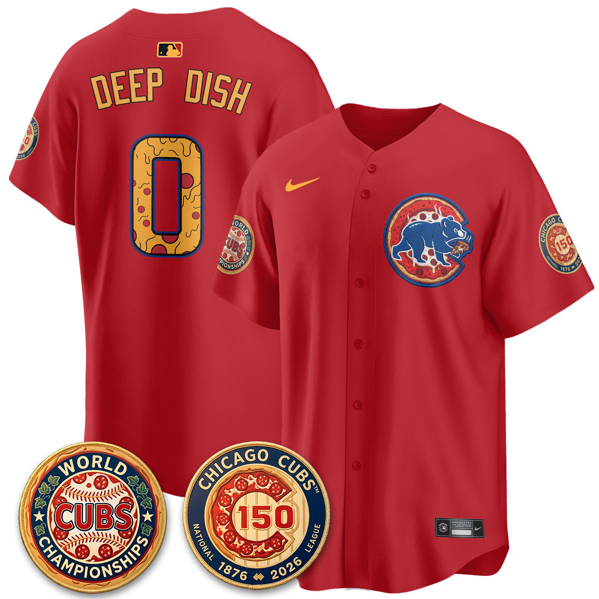 CHC Deep Dish Pizza Vapor Limited Jersey - Stitched