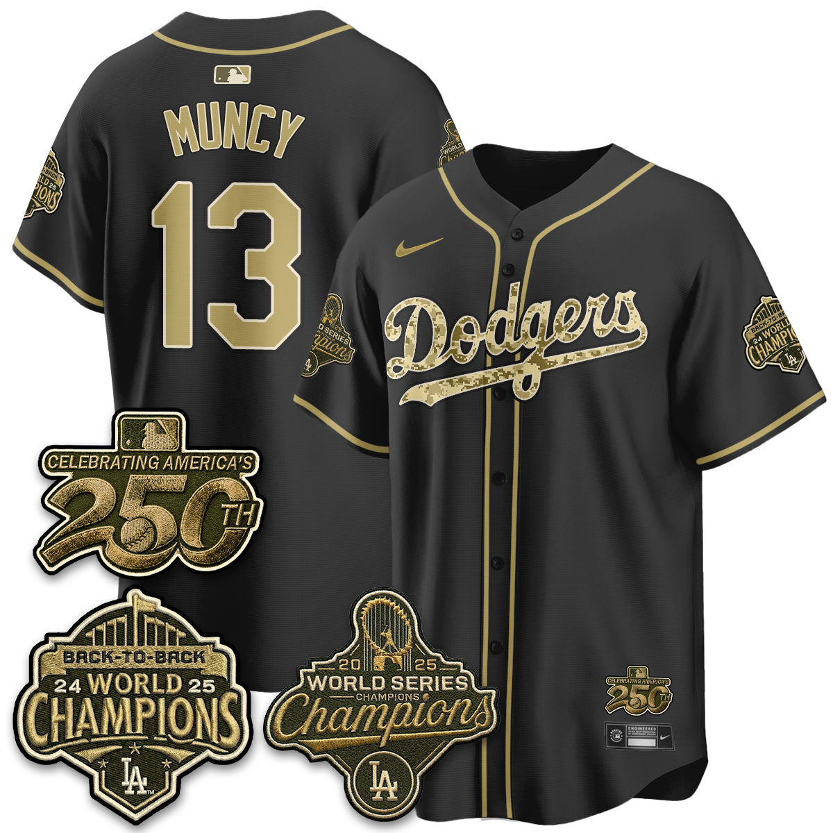 LAD Military Appreciation Game Day Jersey -Stitched