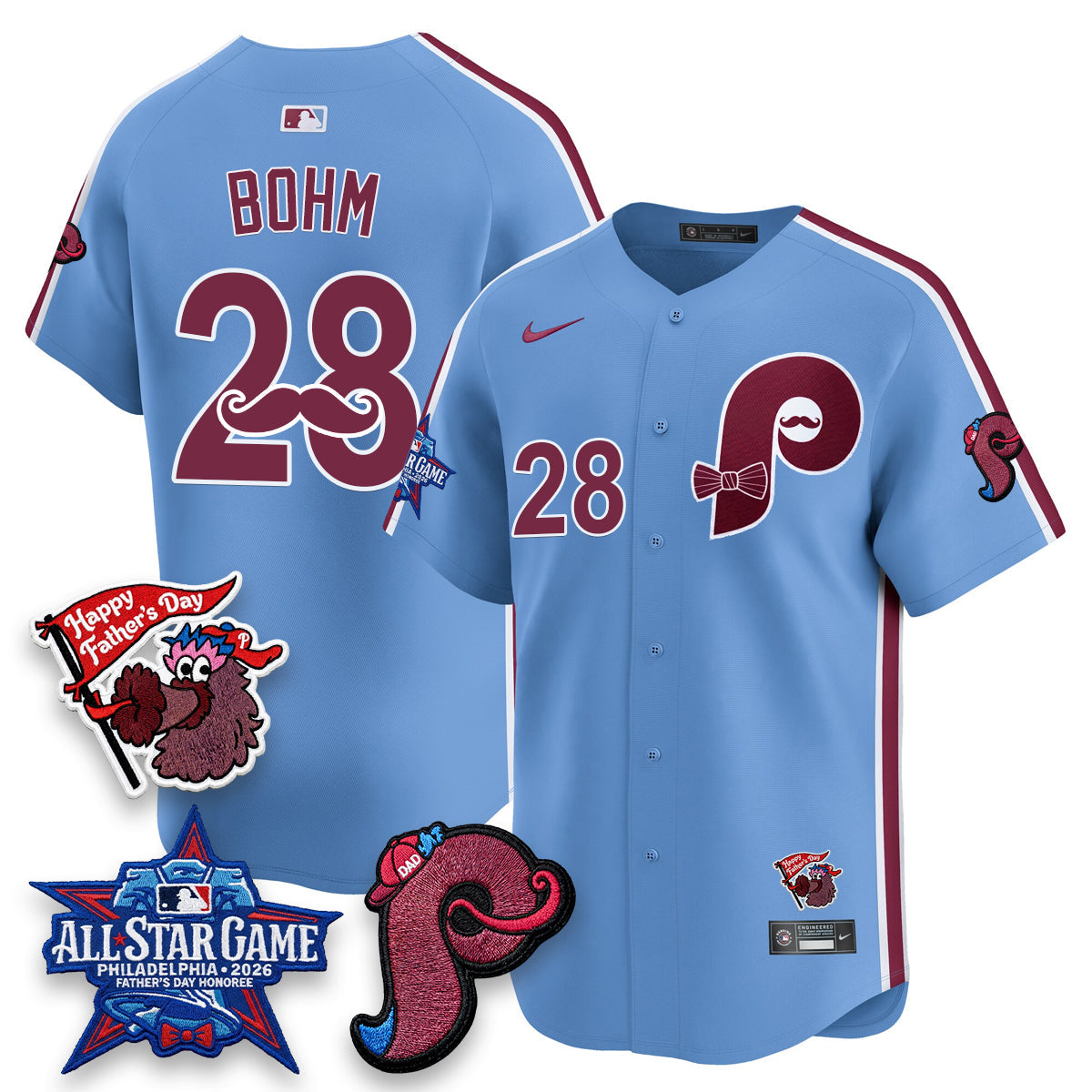 PHI Happy Father's Day Vapor Jersey - Stitched