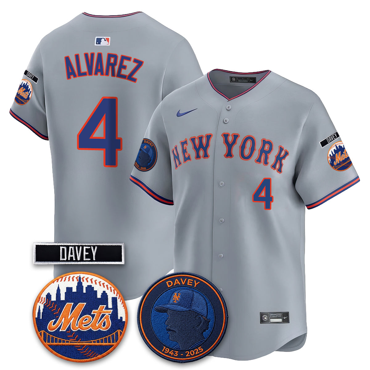 NYM 2026 Davey Johnson In Memoriam Vapor Limited Jersey - All Stitched