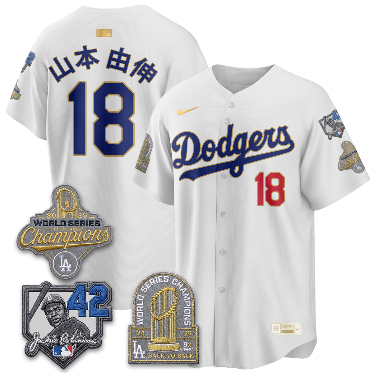 LAD 2026 Jackie Robinson New Era Vapor Limited Jersey - Stitched