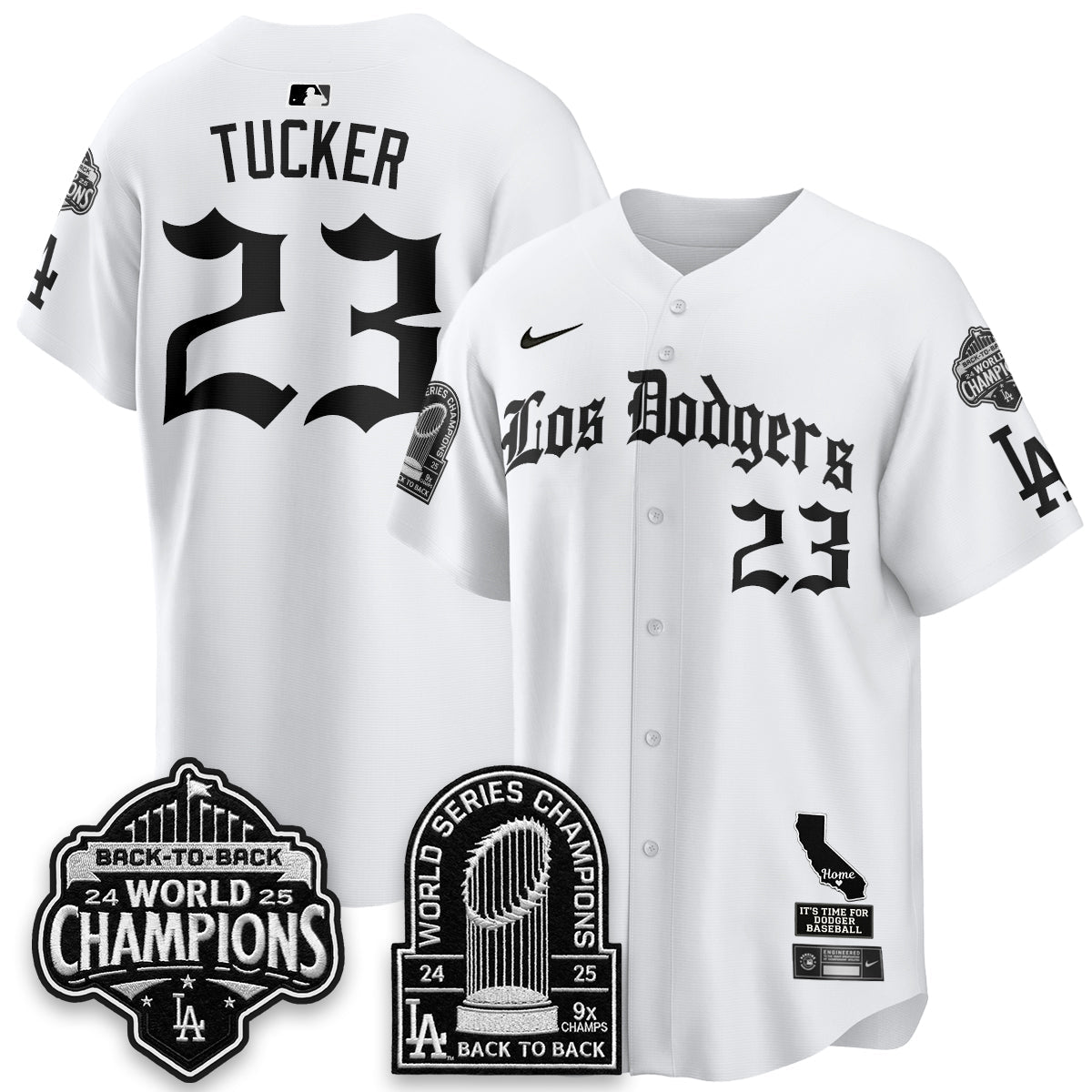 LAD World Series Champions Vapor Premier Limited Gothic Edition Jersey - All Stitched