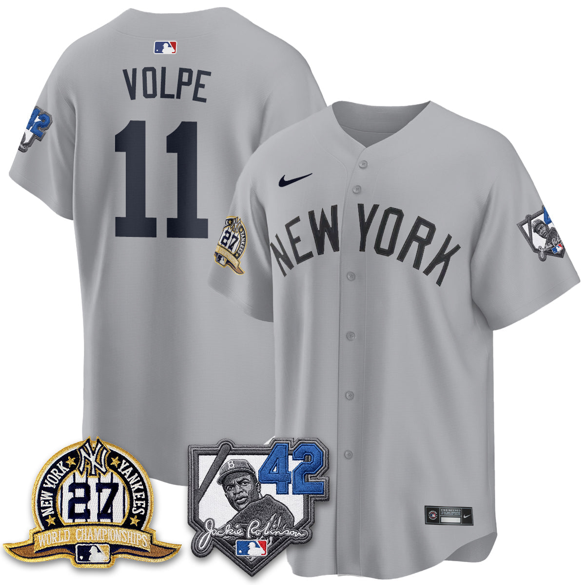 NYY 2026 Jackie Robinson Day Vapor Limited Jersey - Stitched
