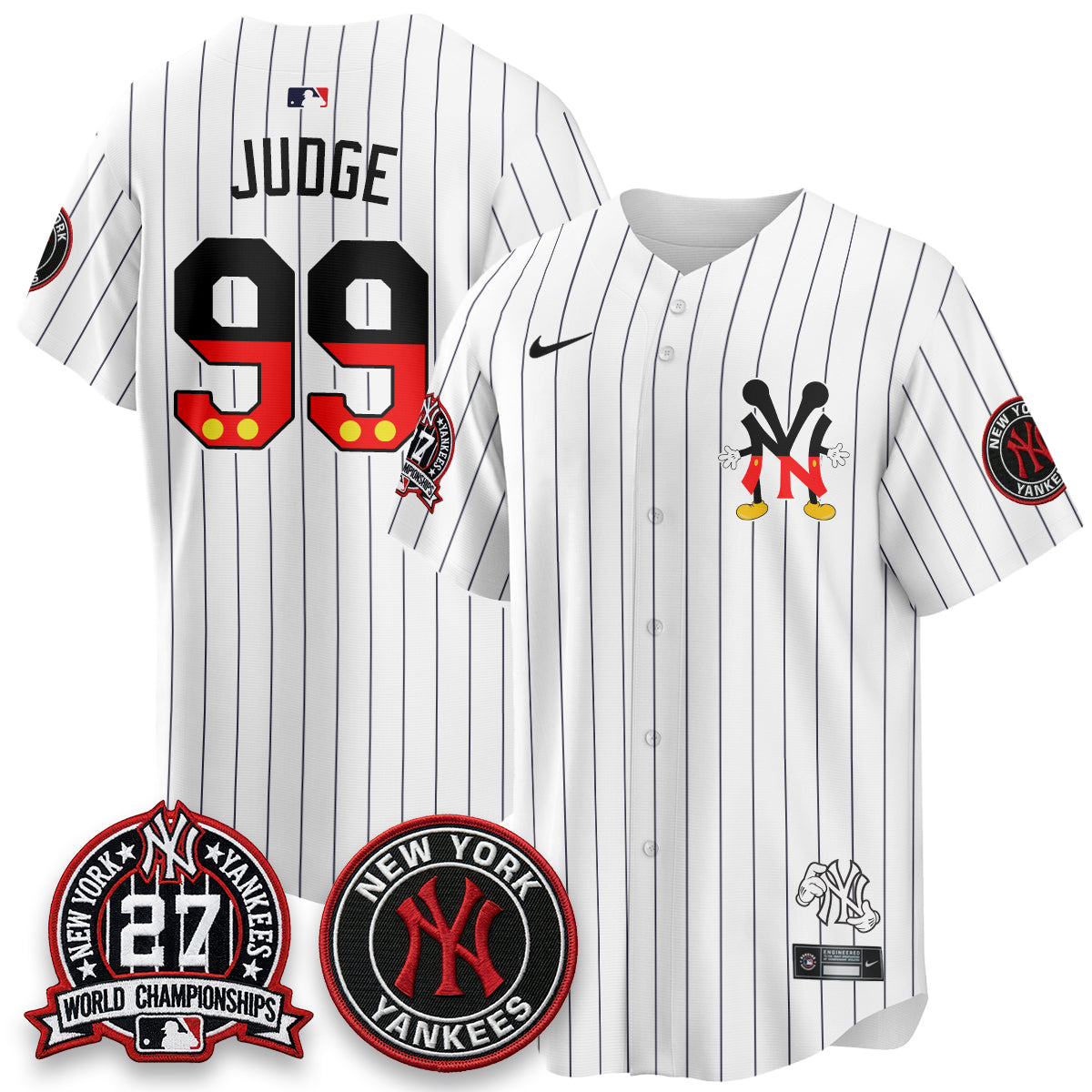 NYY x Mouse Vapor Limited Jersey - Stitched