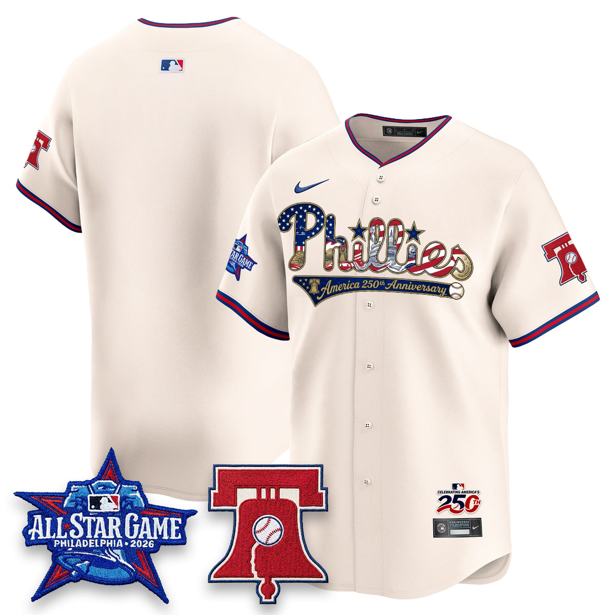 PHI 2026 Independence Day USA Vapor Limited Jersey - Stitched