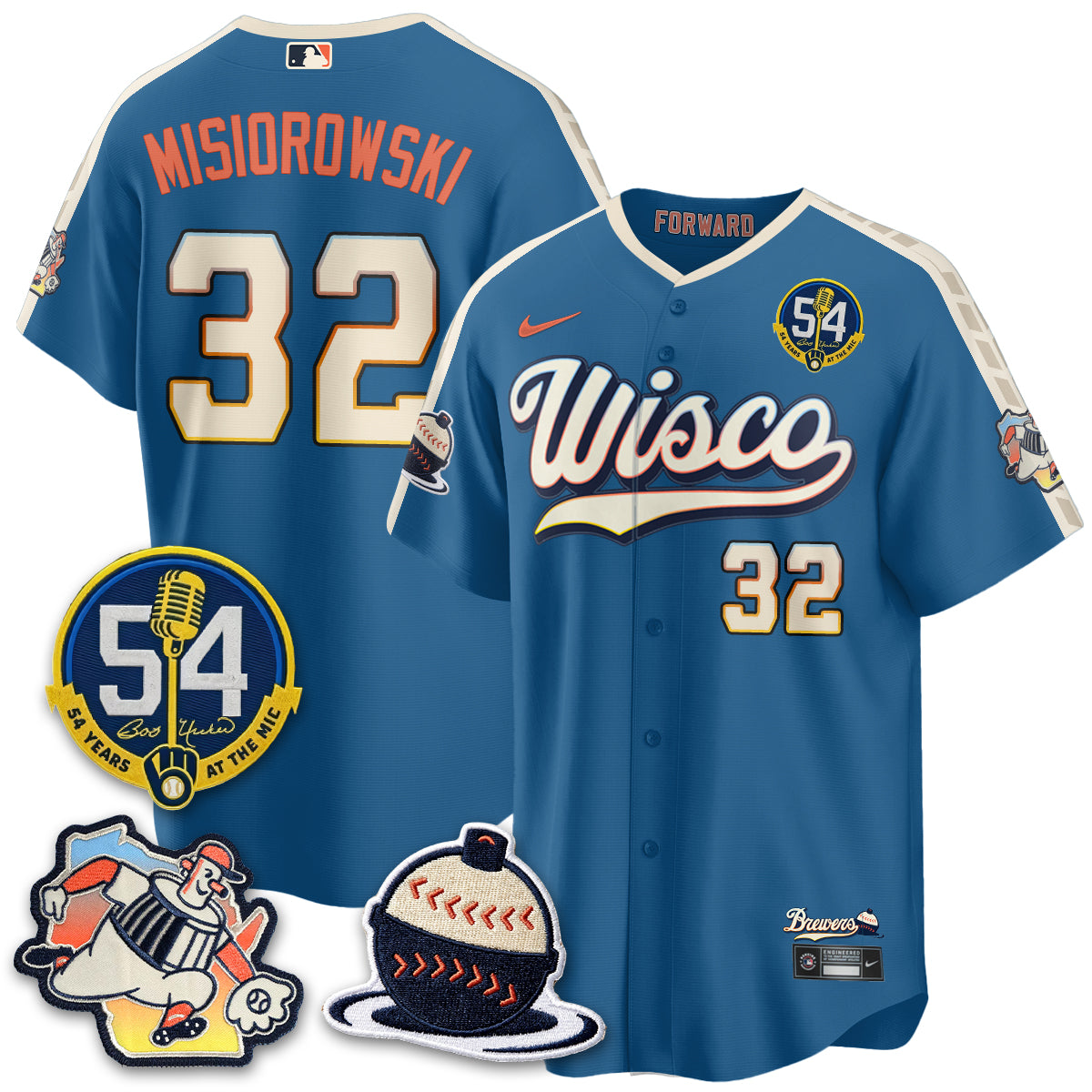 MIL 2026 City Connect Bob Uecker Vapor Limited Jersey - All Stitched V1
