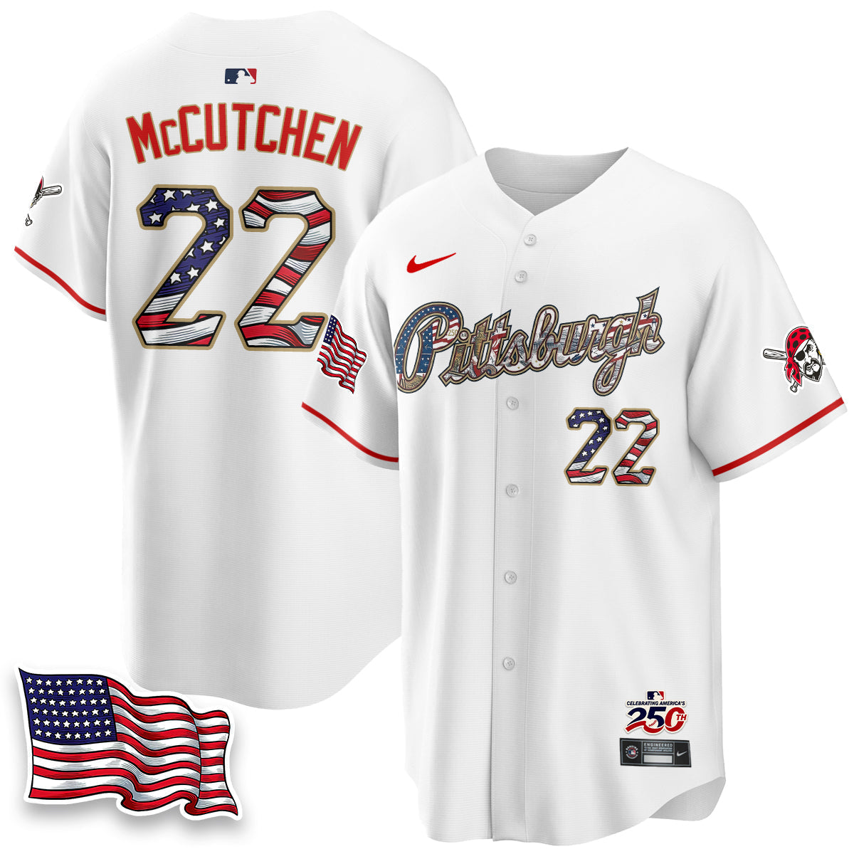 PIT 2026 Independence Day USA Vapor Limited Jersey - Stitched