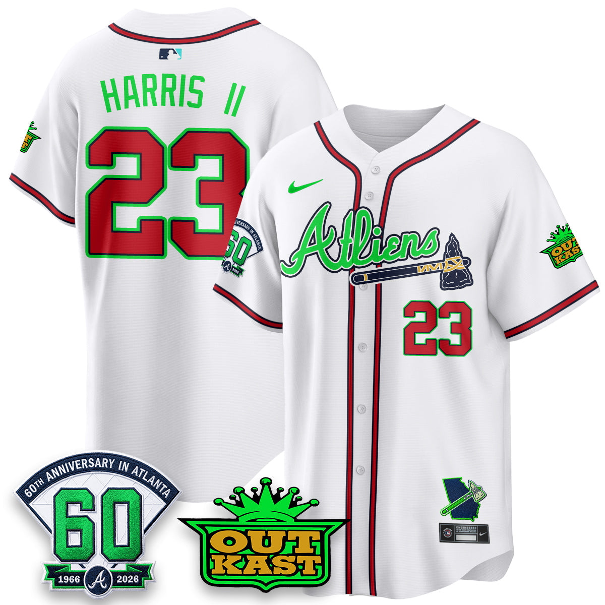 ATL x Atliens Cool Base Galaxy Version Jersey - Stitched