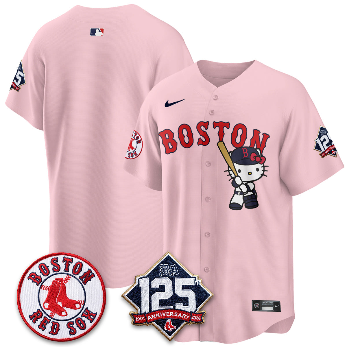 BOS x Meow KT Vapor Limited Pink Jersey - Stitched