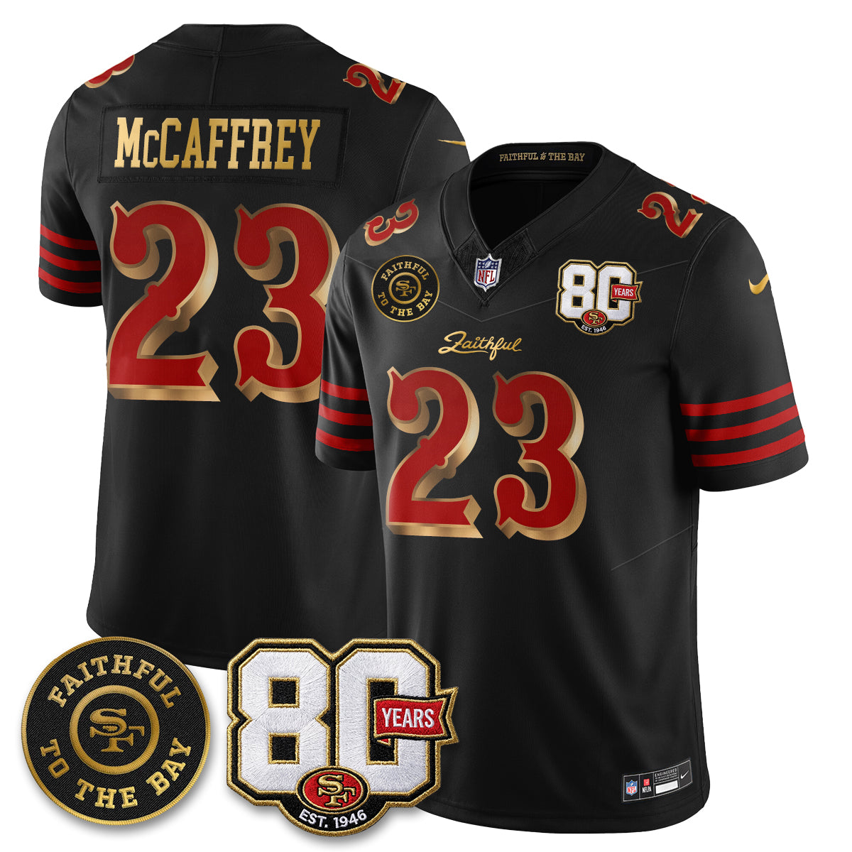 SF “Rivalries” Vapor Limited Jersey - Faithful To The Bay Patch - All Stitched