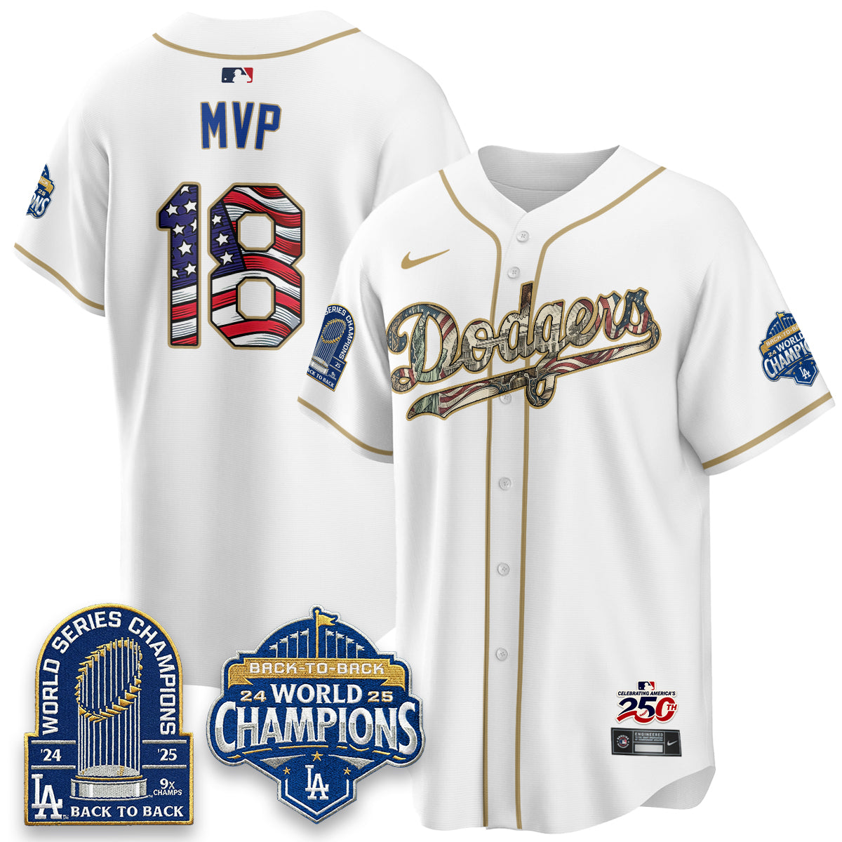 LAD 2026 Independence Day USA Vapor Limited Jersey - Stitched