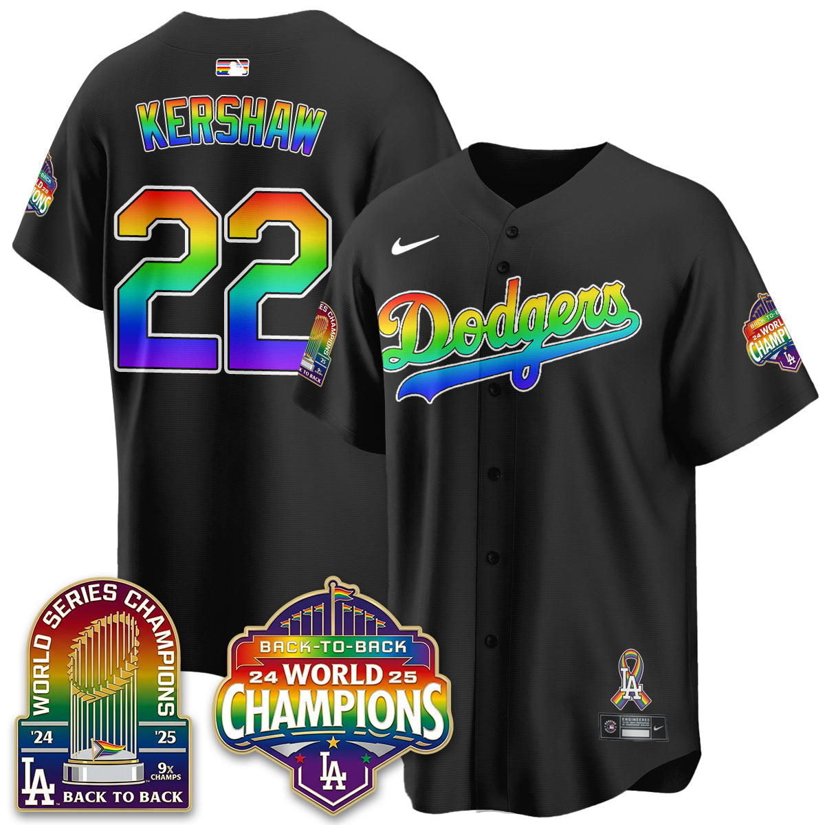 LAD Happy Pride Month Vapor Jersey - Stitched