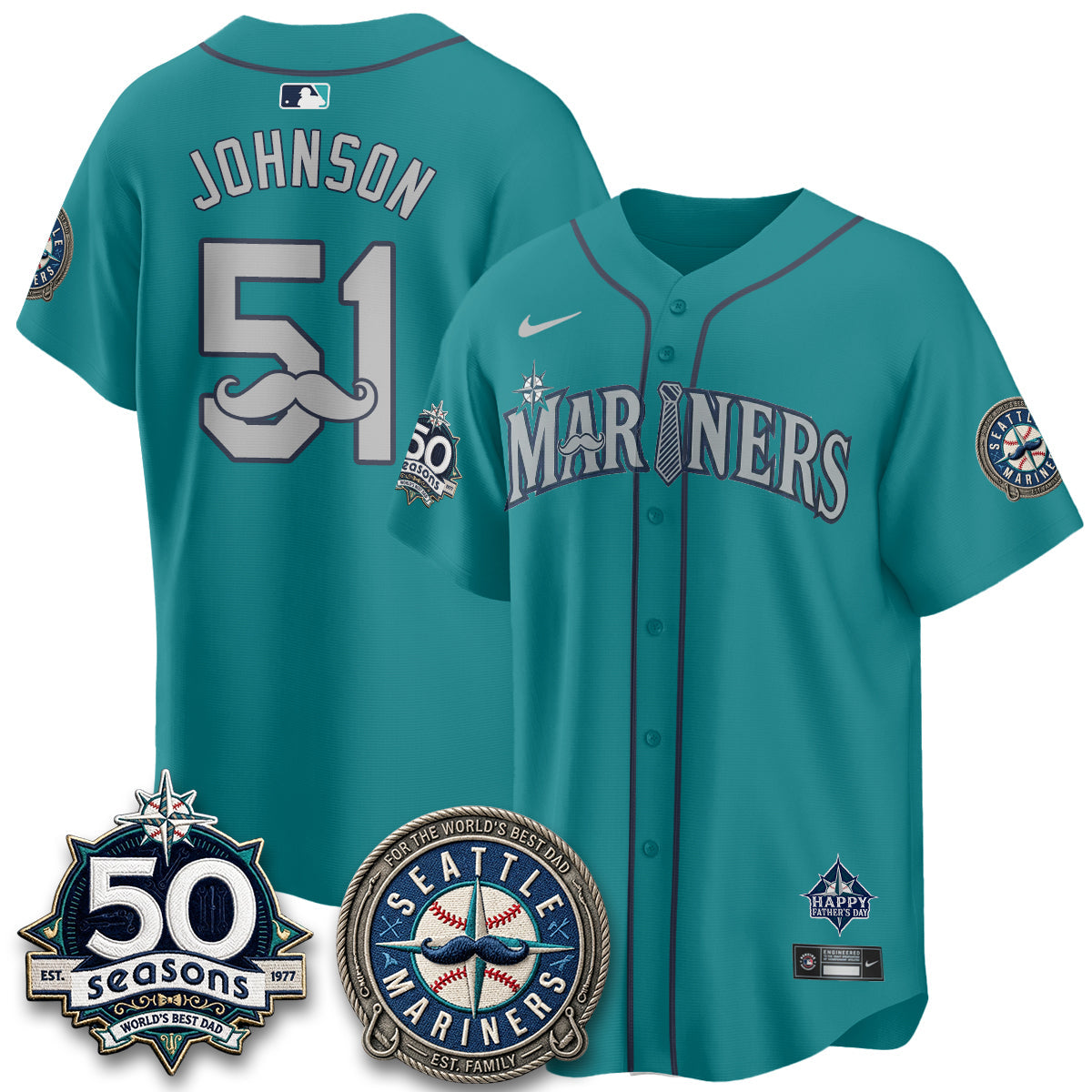 SEA Happy Father's Day Vapor Jersey - Stitched