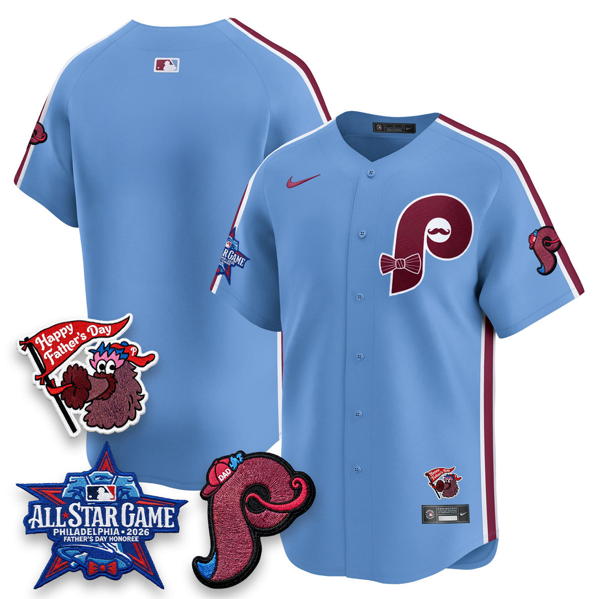 PHI Happy Father's Day Vapor Jersey - Stitched