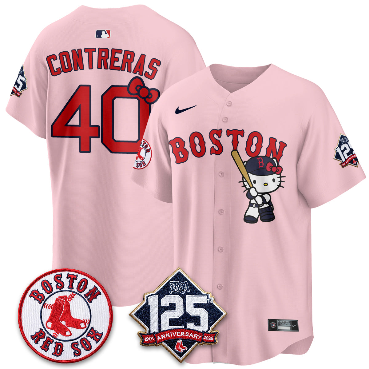 BOS x Meow KT Vapor Limited Pink Jersey - Stitched