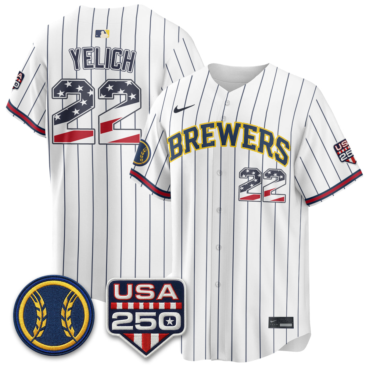 MIL Fourth of July Vapor Limited Jersey - Stitched