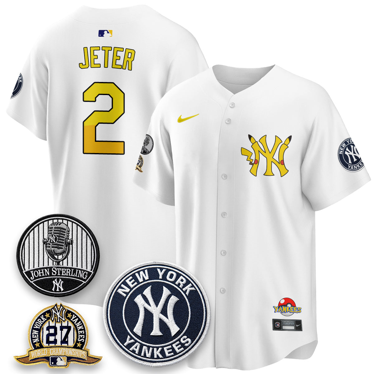 NYY x PKM Cartoon Limited Jersey -  Stitched