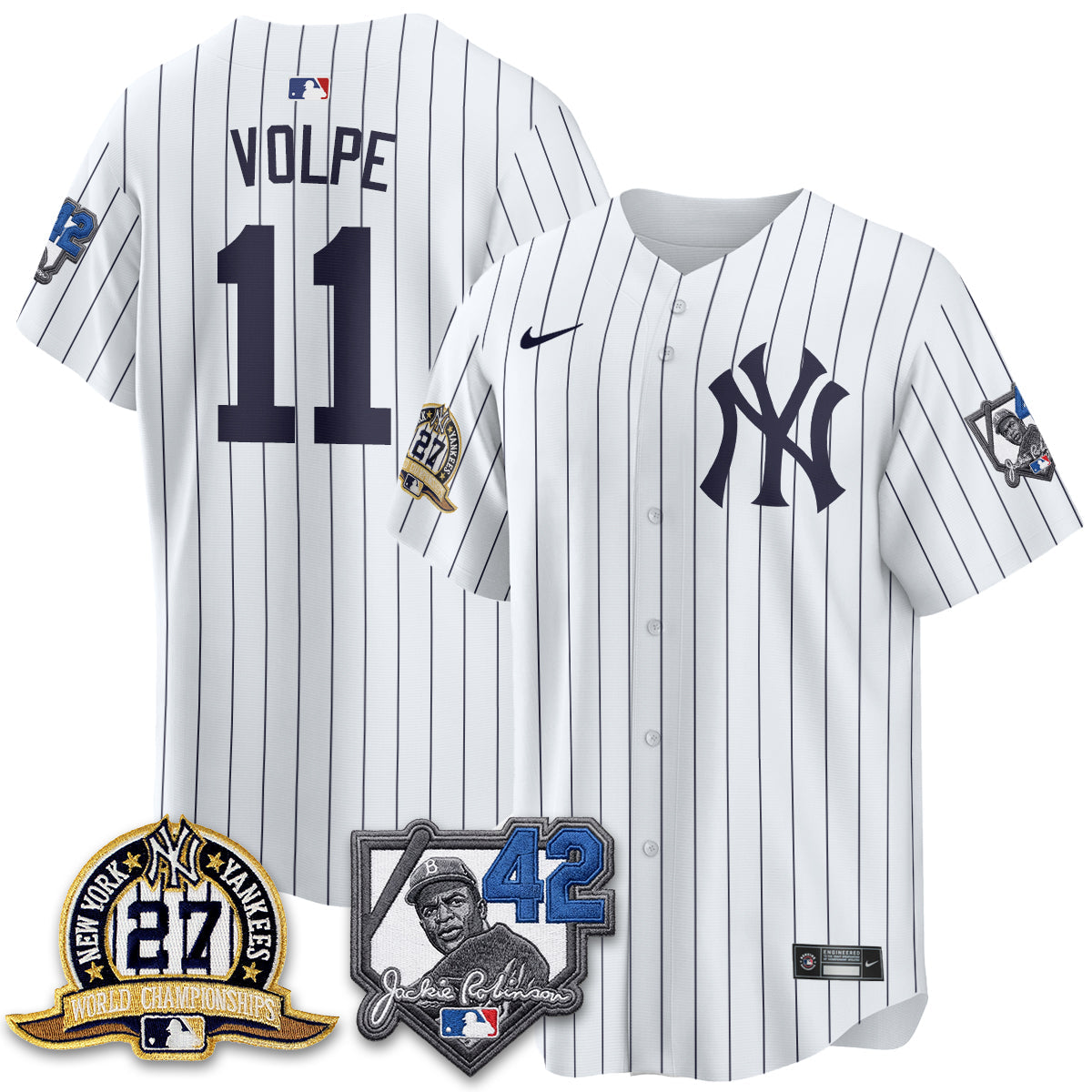 NYY 2026 Jackie Robinson Day Vapor Limited Jersey - Stitched