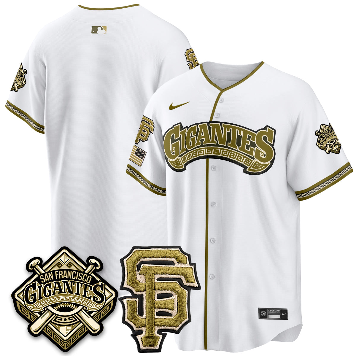 SF New Era Olive 2026 Armed Forces Day Jersey - Stitched