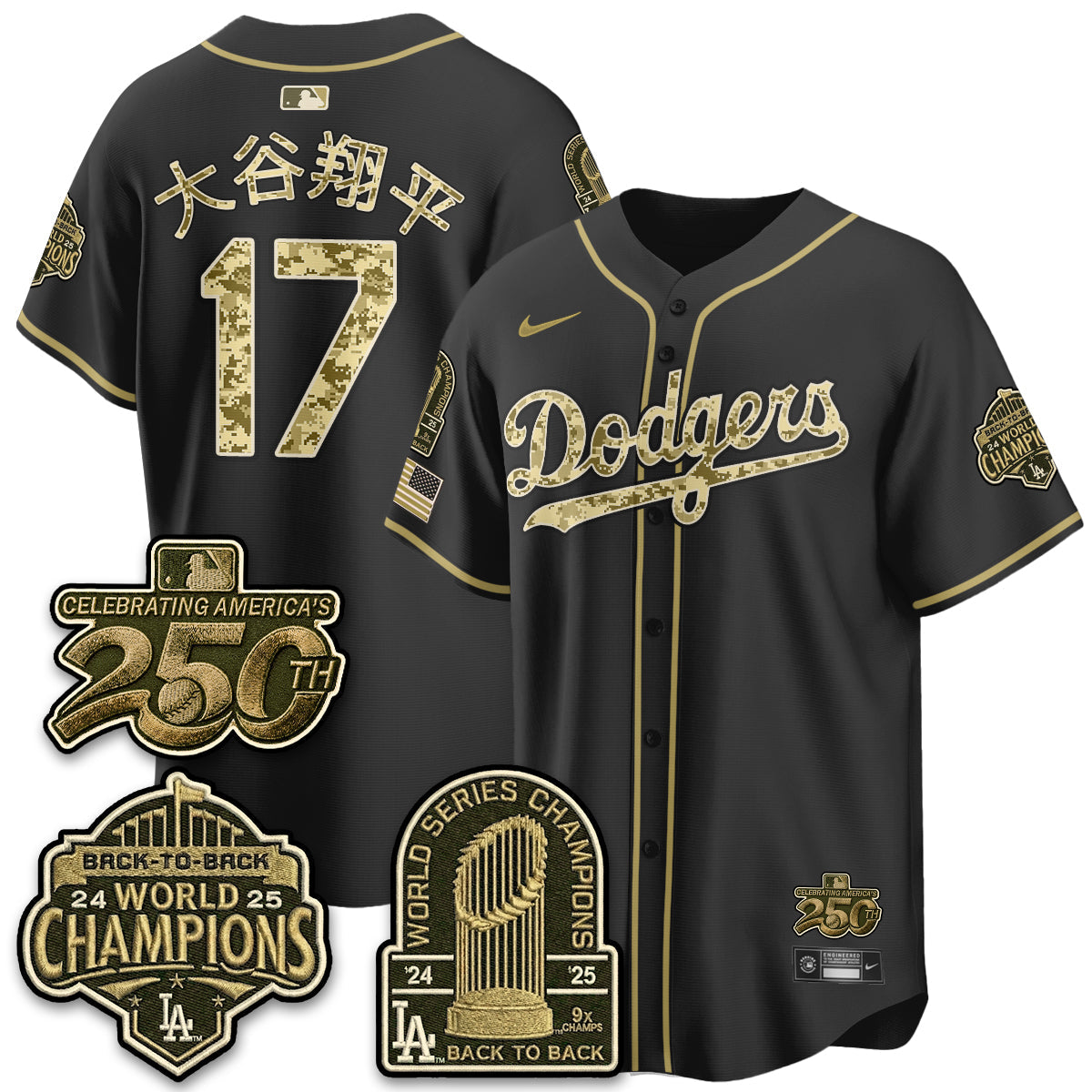 LAD Military Appreciation Game Day Jersey V2 - Stitched