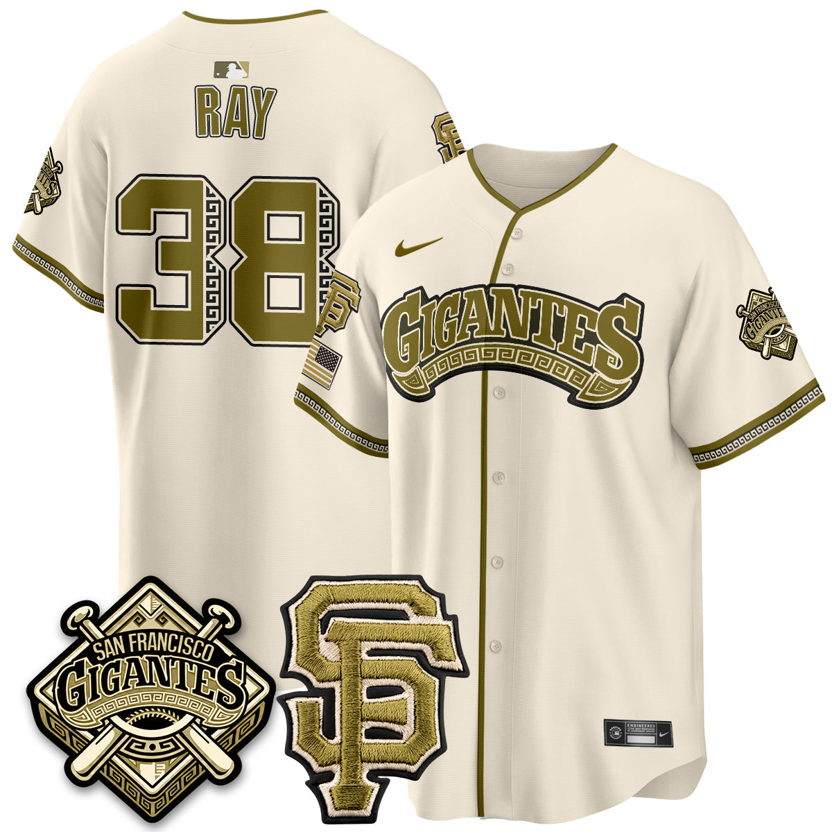 SF New Era Olive 2026 Armed Forces Day Jersey - Stitched