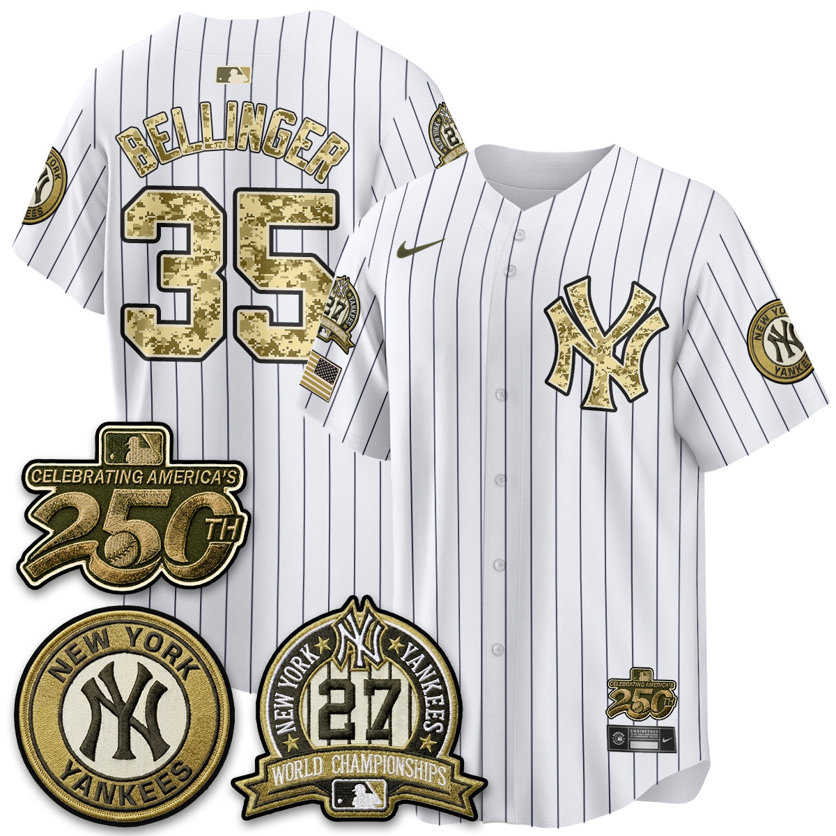 NYY Salute to Service 2026 Vapor Limited Jersey - Stitched