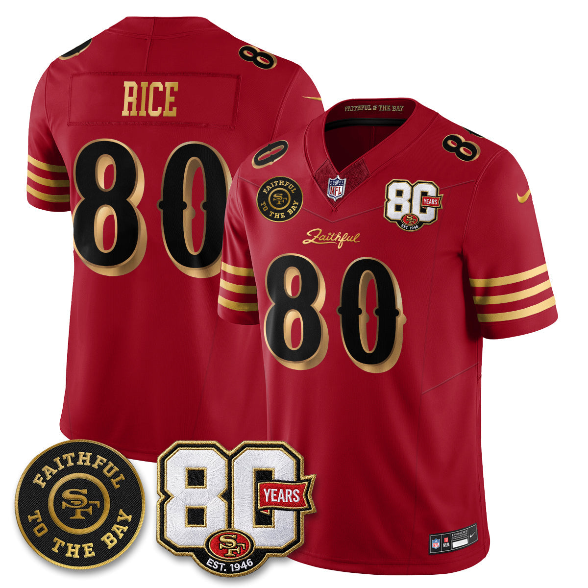 SF “Rivalries” Vapor Limited Jersey - Faithful To The Bay Patch - All Stitched