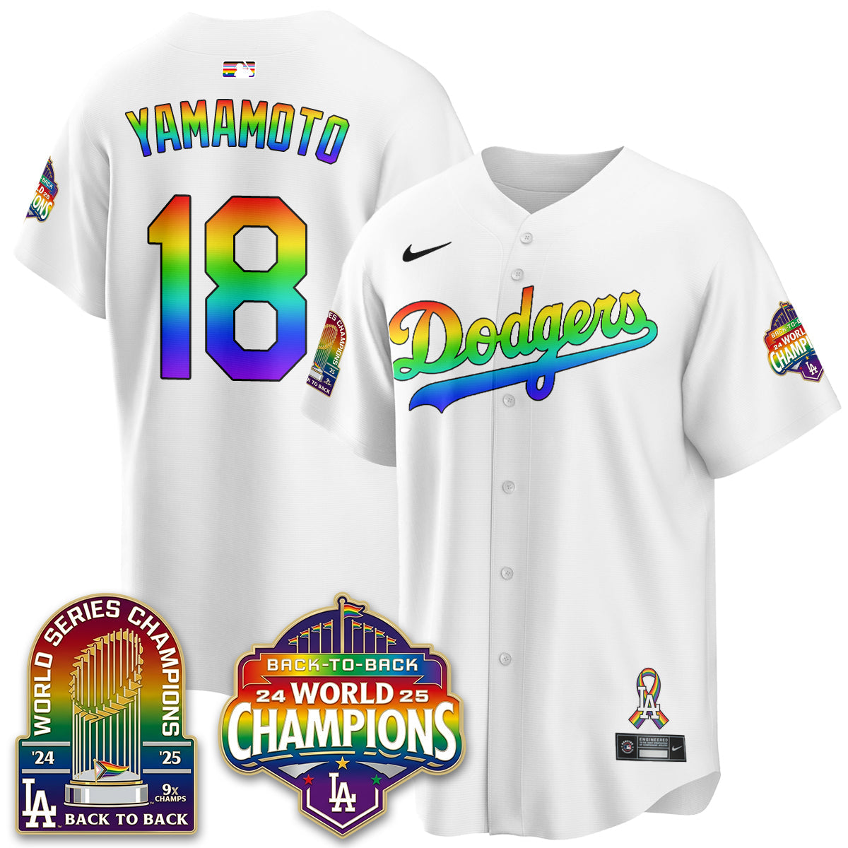 LAD Happy Pride Month Vapor Jersey - Stitched