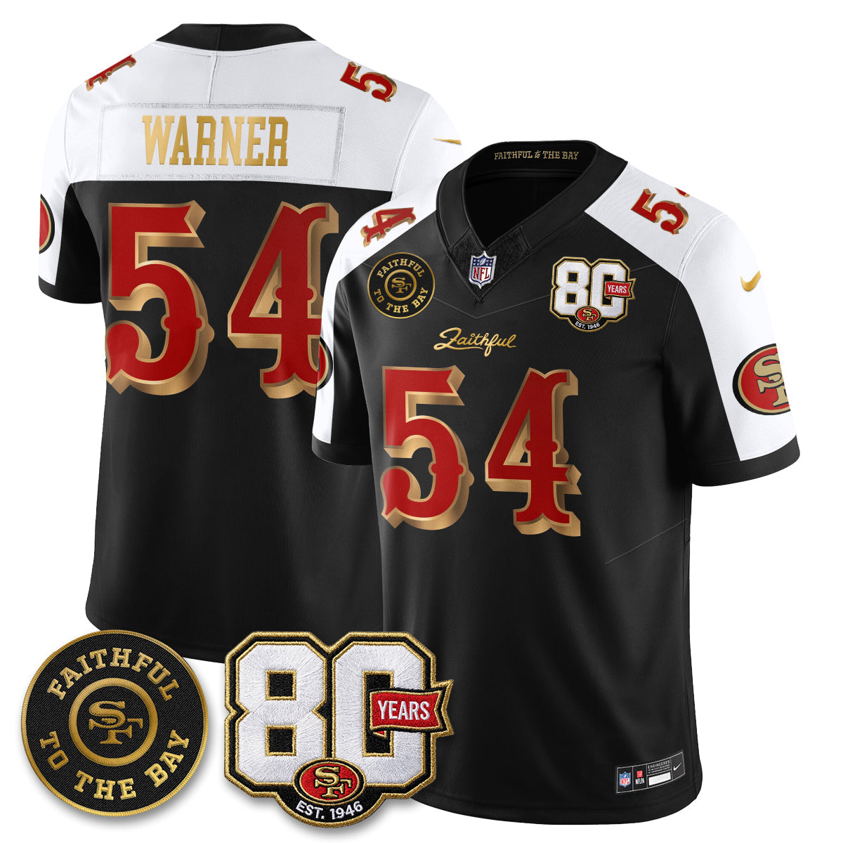 SF “Rivalries” Vapor Limited Jersey - Faithful To The Bay Patch - All Stitched